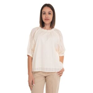 Woolrich Camicia da donna BRODERIE ANGLAISE Bianco Donna S