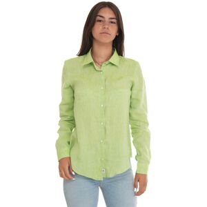 Vincenzo De Lauziers Camicia in lino Verde Donna M