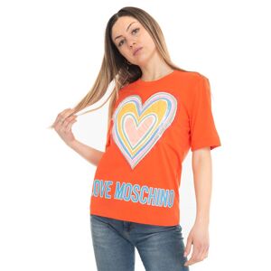 Love Moschino T-shirt girocollo Arancio Donna 42