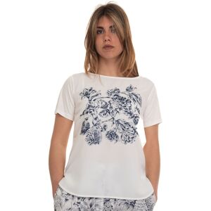 Pennyblack T-shirt manica corta Linaiolo Bianco-blu Donna S