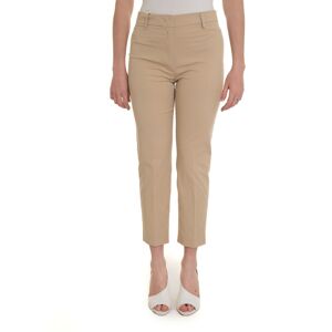 Weekend Max Mara Pantalone in cotone Cecco Beige Donna 42