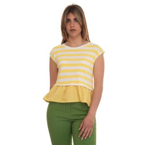 Pennyblack T-shirt ETNICO Bianco-giallo Donna S