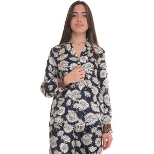 Weekend Max Mara Camicia da donna in seta Palla Blu-bianco Donna 42