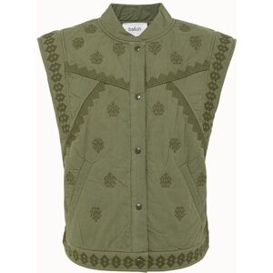 ba-sh gilet in cotone con ricami