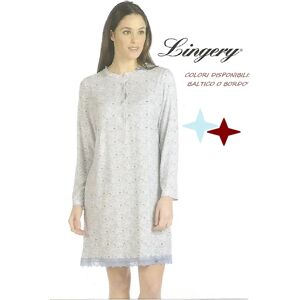 LINGERY Canotta Donna Interlock 100% Cotone Art.9319 Colore E Misura A Scelta BORDO' 44