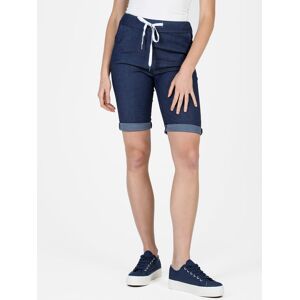 Solada Bermuda donna effetto jeans con laccetti in vita Bermuda donna Jeans taglia XL