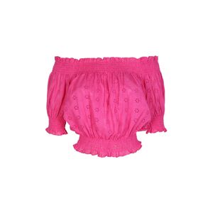 Sweet Blusa cropped donna in pizzo Bluse donna Fucsia taglia L/XL