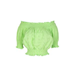 Sweet Blusa cropped donna in pizzo Bluse donna Verde taglia M/L