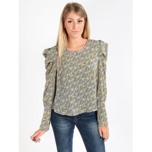 Solada Blusa donna a maniche lunghe Bluse donna Giallo taglia S/M