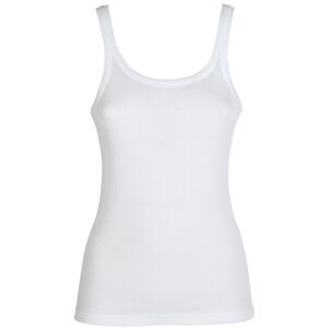 Sublyme Canotta donna girocollo a costine Tops donna Bianco taglia L