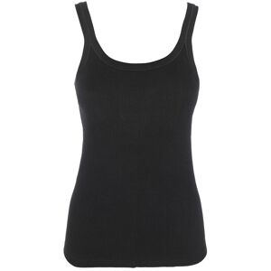 Sublyme Canotta donna girocollo a costine Tops donna Nero taglia S