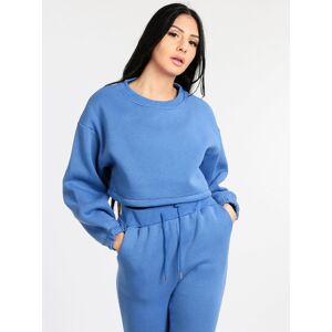 Sweet Felpa donna cropped Felpe donna Blu taglia L/XL