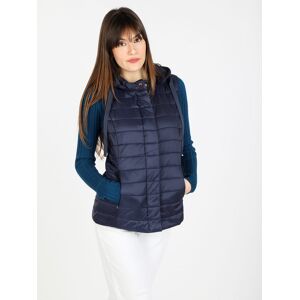 Flight Finery Gilet donna imbottito con cappuccio Smanicato donna Blu taglia L