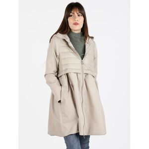 Monte Cervino Giubbino donna con svasato con cappuccio Giacconi e Giubbotti donna Beige taglia L