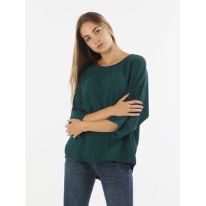 unique Maxi blusa donna con maniche a pipistrello Bluse donna Verde taglia Unica