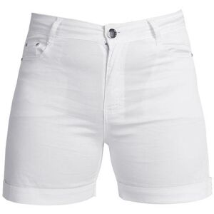 Max & Liu Pantaloncini corti in cotone con risvolti Shorts donna Bianco taglia 42