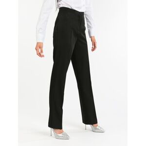 Radaus Pantalone classico donna gamba dritta Pantaloni Eleganti donna Nero taglia 46