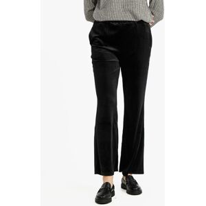 Sweet Pantaloni a zampa da donna in velluto Pantaloni Casual donna Nero taglia S