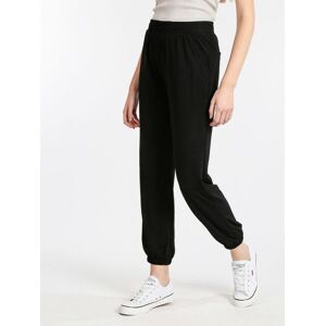 Gladys Pantaloni donna morbidi con polsini Pantaloni Casual donna Nero taglia L/XL