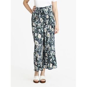 Airisa Pantaloni leggeri donna a fiori con cintura Pantaloni Casual donna Blu taglia M/L