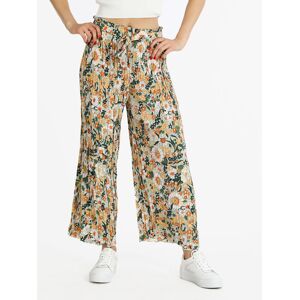 Airisa Pantaloni leggeri donna a fiori con cintura Pantaloni Casual donna Verde taglia X/2XL