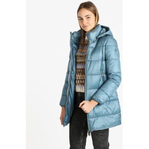 mont rose Piumino donna invernale con cappuccio Giacconi e Giubbotti donna Blu taglia L