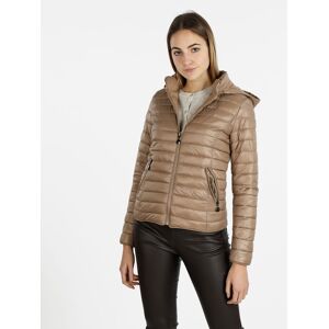 Solada Piumino donna reversibile con cappuccio Giacconi e Giubbotti donna Beige taglia M