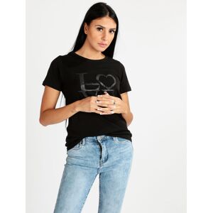 Renato Balestra T-shirt donna in cotone con scritta e borchie T-Shirt Manica Corta donna Nero taglia M