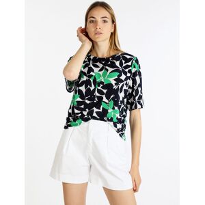 Flight Finery T-shirt donna manica corta con stampa floreale T-Shirt Manica Corta donna Verde taglia M/L