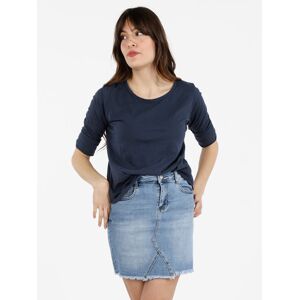 Solada T-shirt donna oversize a maniche lunghe T-Shirt Manica Lunga donna Blu taglia Unica