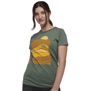 Black Diamond W Leveled Landscape SS - T-shirt- donna Green XL