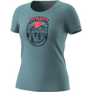 Dynafit Graphic - T-Shirt sport di montagna - donna Azure/Dark Blue/Pink I46 D40