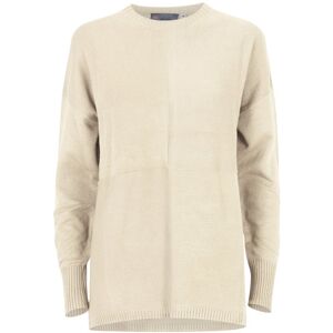 Iceport Giro riquadri - maglione - donna Beige M