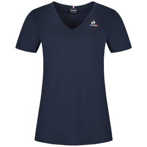 Le Coq Sportif Ess SS Col V N2 W - T-shirt - donna Blue S