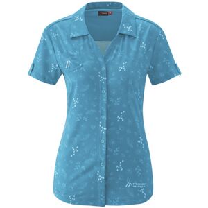 Maier Sports Lleyn W - Camicia A Maniche Corte - Donna Light Blue 46