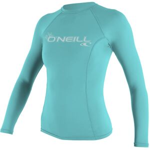 O'Neill Women's Basic L/S Rash Guard - maglia a compressione - donna Light Blue L