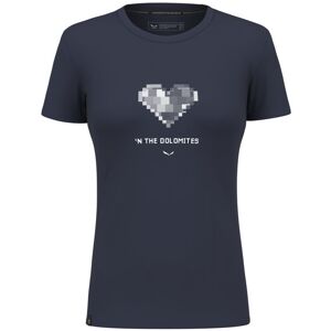 Salewa Pure Heart Dry W - T-shirt - donna Blue I40 D34