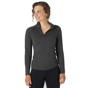 Super.Natural W Base 1/4 Zip 230 - maglia a maniche lunghe con zip - donna Dark Grey XL