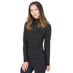 Super.Natural W Base 1/4 Zip 230 - maglia a maniche lunghe con zip - donna Black L