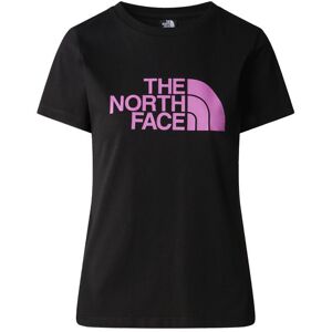The North Face W S/S Easy - T-shirt- donna Black/Pink XL