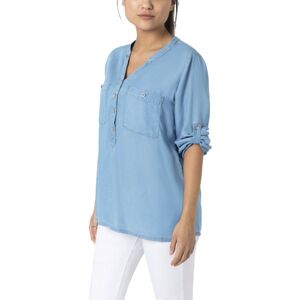 Timezone Henley - camicia a maniche lunghe - donna Light Blue XS