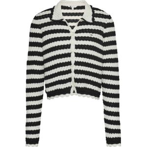 Tommy Jeans Crochet - maglione - donna Black/White M