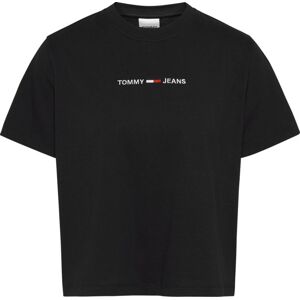 Tommy Jeans Linear Logo - T-shirt - donna Black S