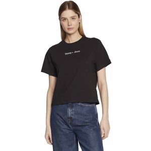 Tommy Jeans W Serif Linear - T-shirt - donna Black L