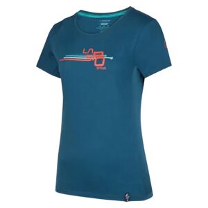 La Sportiva Intimo / t-shirt stripe cube, t-shirt donna s storm blue
