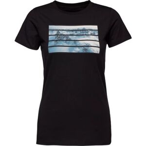 Black Diamond Intimo / t-shirt aerial view tee black, maglietta donna black m