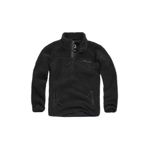 Brandit Giacca  Teddyfleece Troyer Nera