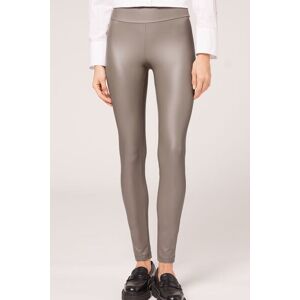 Calzedonia Leggings Effetto Pelle Donna Naturale M