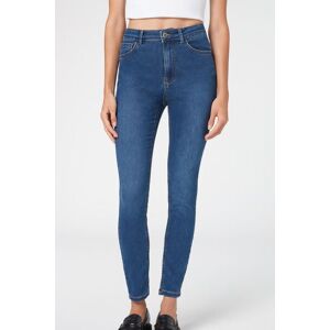 Calzedonia Jeans Push Up Skinny a Vita Alta Soft Touch Donna Blu XS