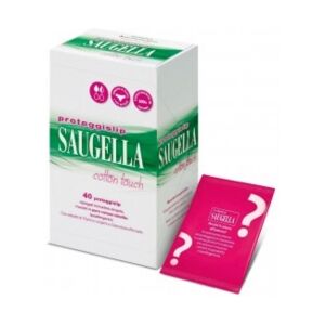 Saugella Linea Cotton Touch 40 Proteggislip in Puro Cotone Ripiegati in Bustina